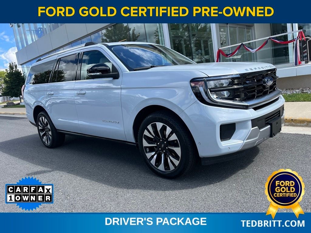 2025 Ford Expedition Max Platinum 4WD | Pano Roof | 360 Cam | BLIS | HD Tow Pkg