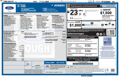 2023 Ford F-150 Platinum 4WD | Pano Roof | 360 Cam | Trailer Tow Pkg