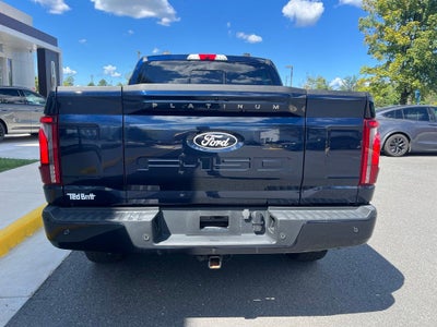2024 Ford F-150 Platinum 4WD | Pano Roof | BLIS | 360 Cam | Max Tow Pkg