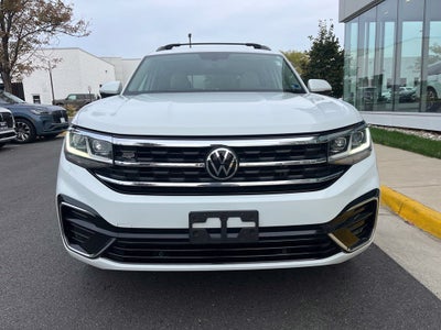 2021 Volkswagen Atlas 3.6L V6 SE w/Technology R-Line AWD | Moonroof | BLIS