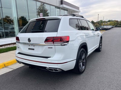2021 Volkswagen Atlas 3.6L V6 SE w/Technology R-Line AWD | Moonroof | BLIS