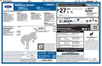 2025 Ford Bronco Sport Outer Banks 4WD | Moonroof | 360 Camera | Tech Pkg+