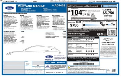 2025 Ford Mustang Mach-E Premium AWD | Glass Roof | 360 Cam | Htd & Vent Seats