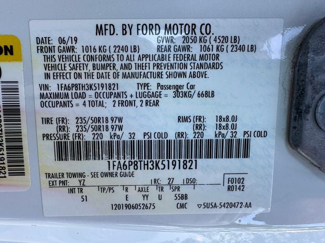 2019 Ford Mustang EcoBoost Premium
