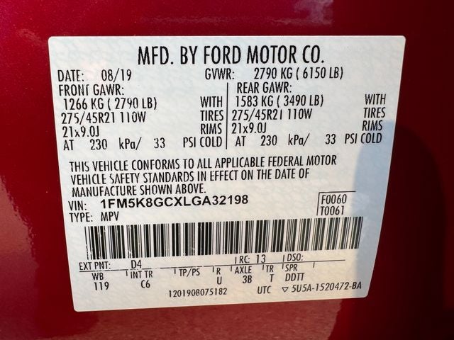 2020 Ford Explorer ST | Street Pack | Pano Roof | Massage Seats