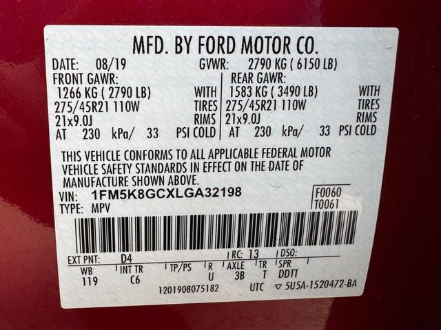 2020 Ford Explorer ST | Street Pack | Pano Roof | Massage Seats