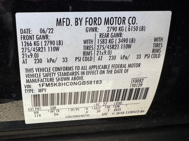 2022 Ford Explorer Platinum | Pano Roof | Class IV Tow Pkg. | 4WD