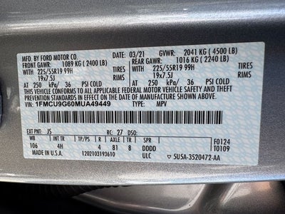 2021 Ford Escape SE Sport Appearance Pkg. | Cold Weather Pkg. | AWD