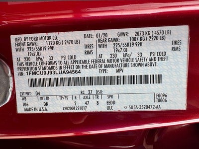 2020 Ford Escape Titanium Class II Tow Pkg. | Pano Roof | CarPlay | AWD