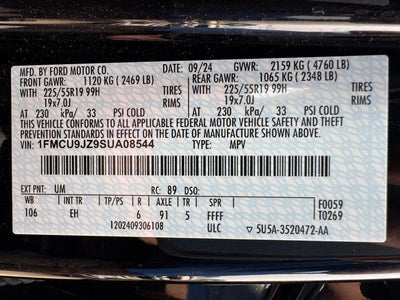 2025 Ford Escape Hybrid Platinum