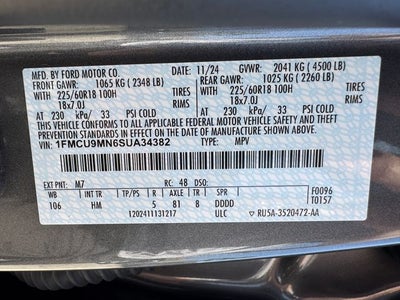 2025 Ford Escape ST-Line | Tech Pkg. | Cold Weather Pkg. | AWD