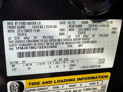 2025 Ford Expedition Max Platinum | Stealth Pkg | Drivers Pkg | Clean One Owner