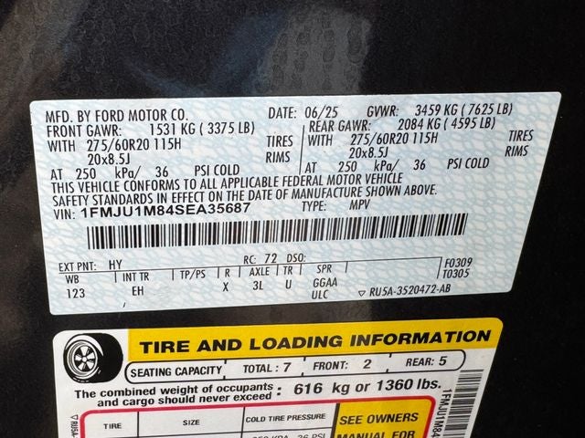 2025 Ford Expedition Platinum | Clean One Owner | Heated/Cooled Seats |