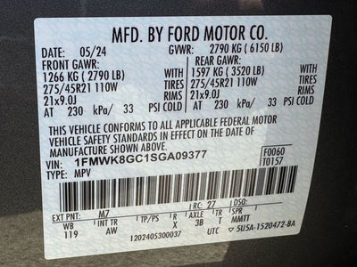 2025 Ford Explorer ST | Pano Sunroof | 4WD | Co-Pilot 360 |