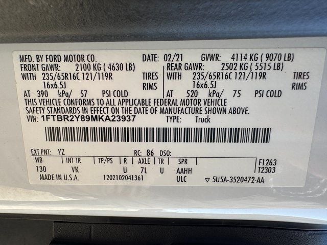 2021 Ford Transit-250 Base Low Roof Cargo Van | Cruise Control | AWD