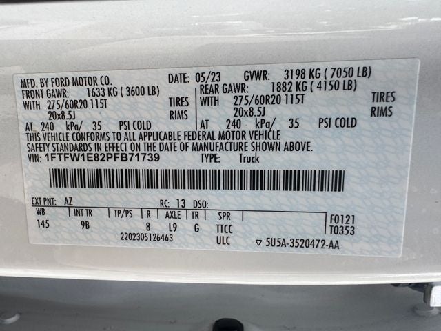 2023 Ford F-150 Platinum | Pano Roof | Power Tailgate | 360 Camera