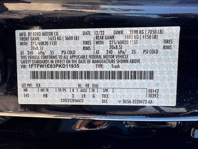 2023 Ford F-150 Lariat | Moonroof | Max Tow Pkg | Power On-Board