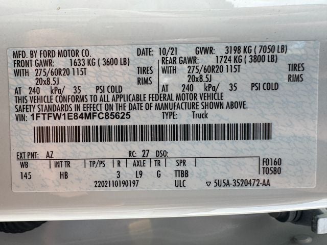 2021 Ford F-150 Lariat
