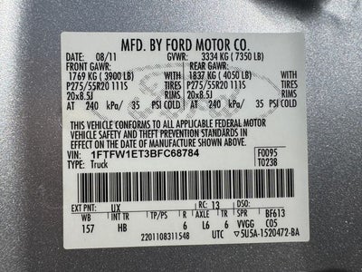 2011 Ford F-150 Lariat