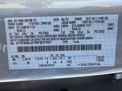 2024 Ford F-150 Lariat | PowerBoost | Pano Sunroof | Tow Pkg