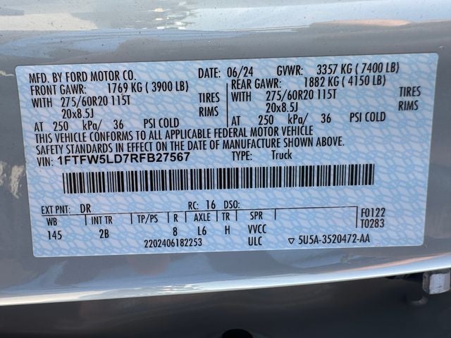 2024 Ford F-150 Lariat | PowerBoost | Pano Sunroof | Tow Pkg
