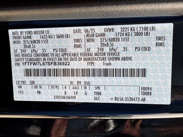 2025 Ford F-150 Platinum