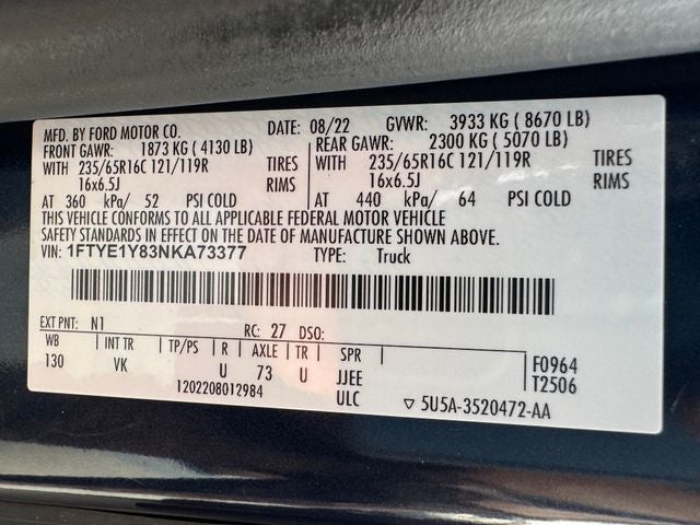 2022 Ford Transit-150 Base