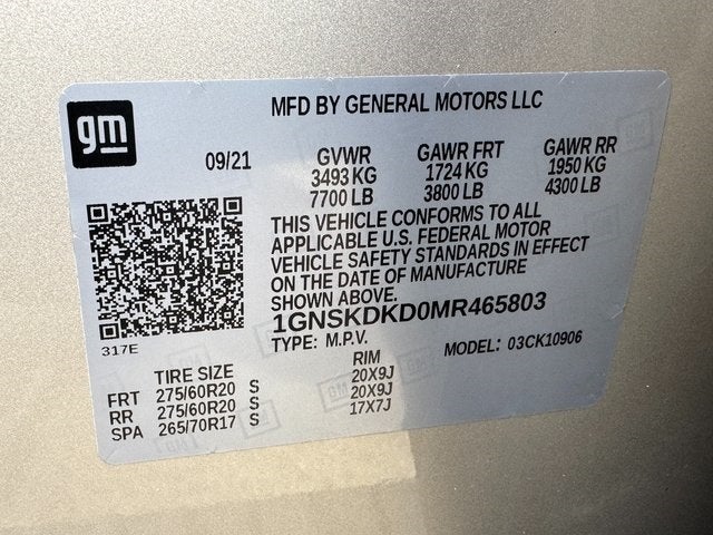 2021 Chevrolet Suburban Z71