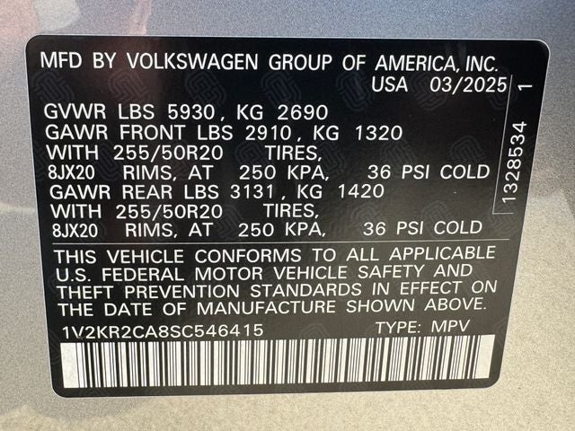 2025 Volkswagen Atlas 2.0T SE w/Technology