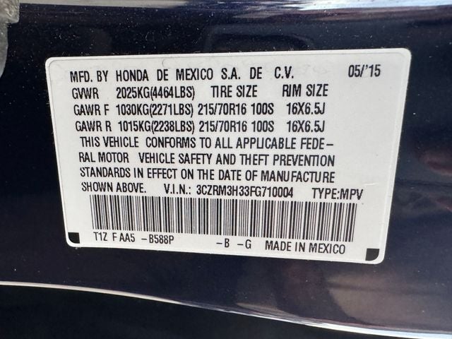 2015 Honda CR-V LX | Well Mantained
