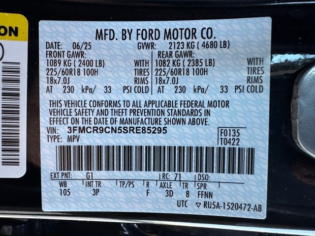 2025 Ford Bronco Sport Outer Banks Tech Pkg. | Wireless CarPlay | 4WD