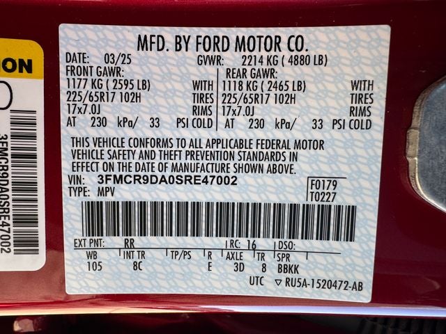 2025 Ford Bronco Sport Badlands | Wireless CarPlay | Heated Seats | 4WD