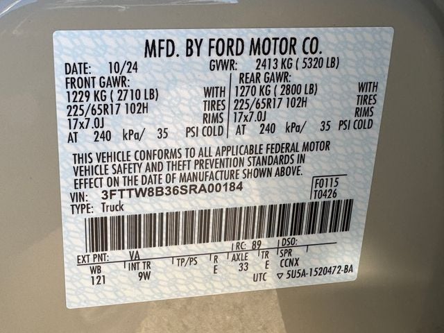 2025 Ford Maverick XL | Hybrid | AWD | Tow Pkg