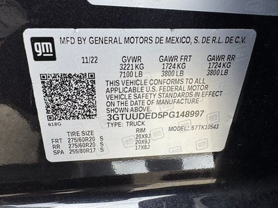 2023 GMC Sierra 1500 SLT Premium Pkg. | X31 Off-Road Pkg. | Moonroof