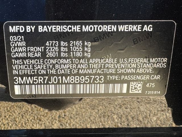 2021 BMW 3 Series 330i xDrive | M Sport Pkg | Premium Pkg | Driving Assist Pkg