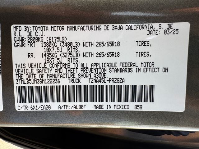 2025 Toyota Tacoma TRD Sport