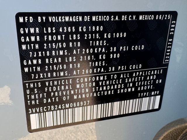 2025 Volkswagen Taos 1.5T SE
