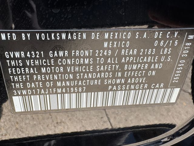 2015 Volkswagen Jetta 1.8T SE