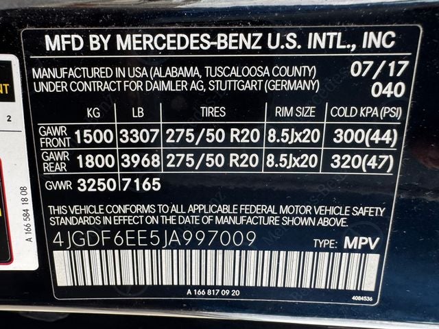 2018 Mercedes-Benz GLS GLS 450 4MATIC®
