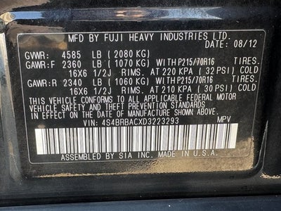 2013 Subaru Outback 2.5i