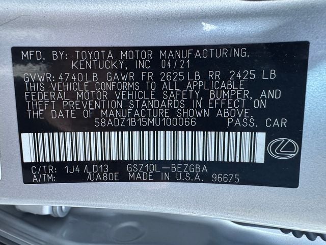 2021 Lexus ES 350 | Premium Pkg | Navigation Pkg