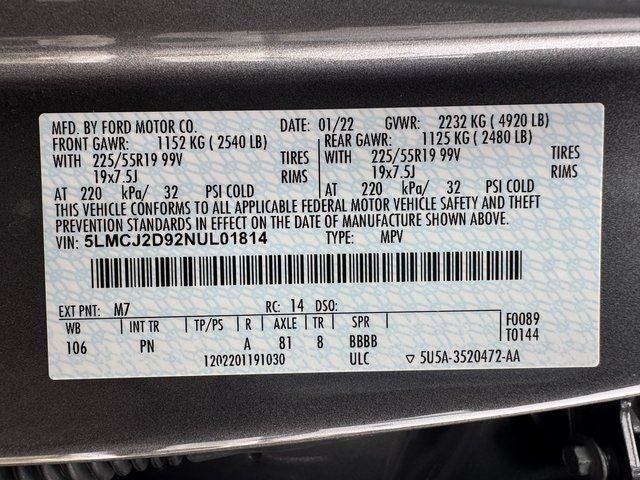 2022 Lincoln Corsair Reserve