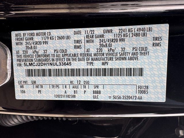 2022 Lincoln Corsair Reserve | Sport Pkg. | Pano Roof | Adaptive Cruise | AWD