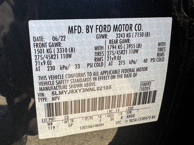 2022 Lincoln Aviator Plug-In Hybrid Grand Touring | Elements Pkg. Plus | Tow Pkg. | AWD