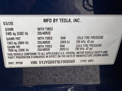 2020 Tesla Model Y Performance
