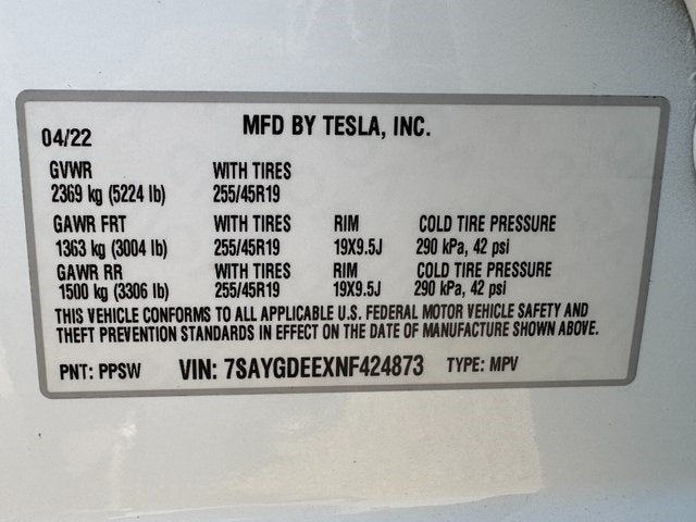2022 Tesla Model Y Long Range