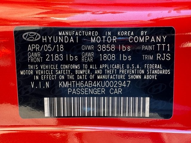 2019 Hyundai Veloster Turbo Ultimate