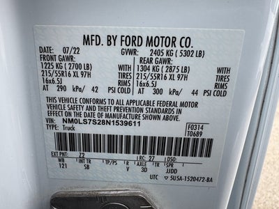 2022 Ford Transit Connect XL LWB Cargo | Racks & Bins | Cruise Control