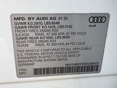 2025 Audi Q6 e-tron Prestige quattro