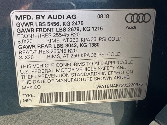 2018 Audi Q5 2.0T quattro
